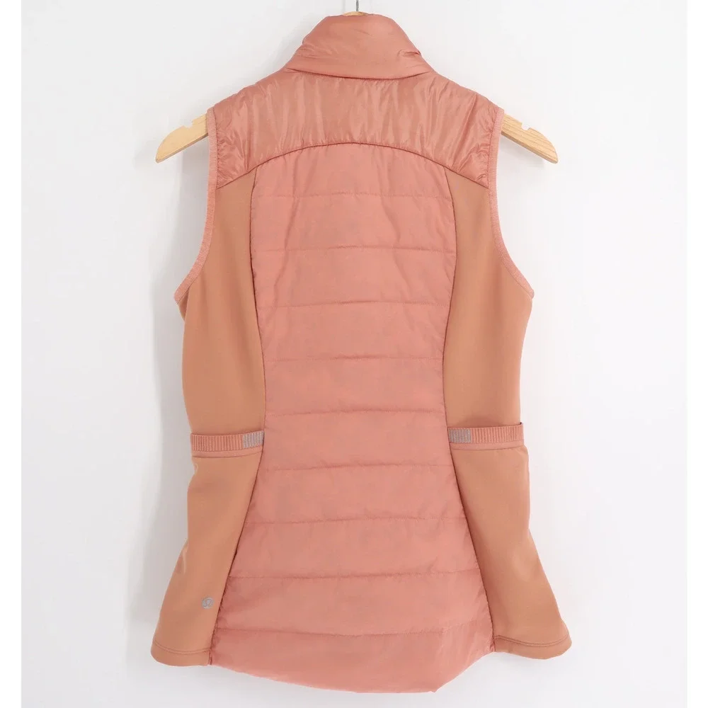 Lululemon Women's Sz 8 Down For It All Vest Shine Pink Savannah Down Feather